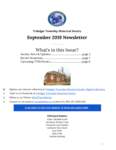 Trafalgar Township Historical Society Newsletter September 2019