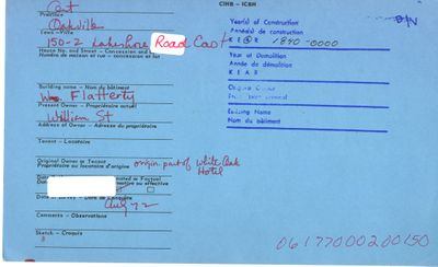 150-2 Lakeshore East, Oakville, Canadian Inventory of Heritage Buildings, 1972