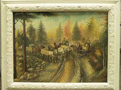 Painting: Pulling Stone for Highway 25