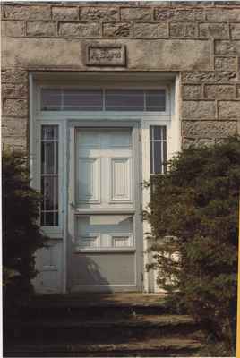 Front Door of Arthur George Heaven's Farmhouse with 1849 Date