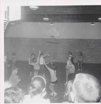 Basketball Game at Snider's School, 1956-57.