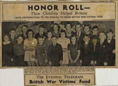 S.S. #7 Honor Roll For Aiding War Victim's Fund