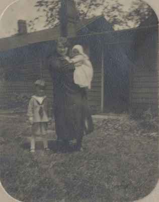 Featherstone (Hank) Ford and Isobel Ford With Their Mother, Mary Ford (née Featherstone).