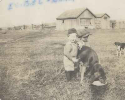 Isobel & Hank Ford With Two Collies