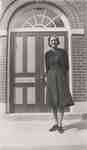 Ethel Wettlaufer On The Steps Of The Palermo School.
