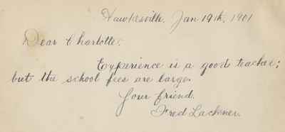 Charlotte Waterbury's Autograph Book