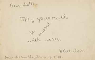 Charlotte Waterbury's Autograph Book