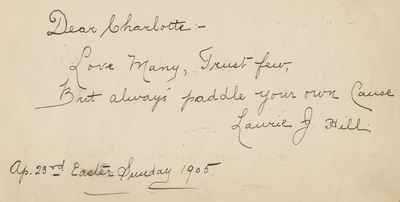 Charlotte Waterbury’s Autograph Book