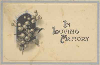 Funeral Card For Wm. T. Giles