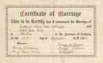 Marriage Certificate for Eckhardt and Ethel Wettlaufer