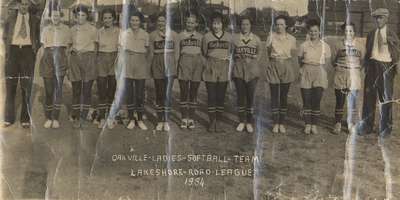 Oakville Ladies Softball Team 1934