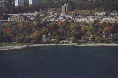 Aerial View of Oakville Shoreline