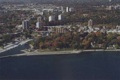 Aerial View of Oakville Shoreline