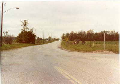 Looking North on 3rd Line at Upper Middle Rd June 1, 1983