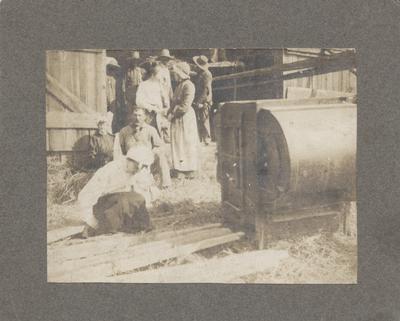 Threshing at Gibson's, Sept 4, 1905