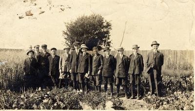 Students Posing In Hornby School Garden