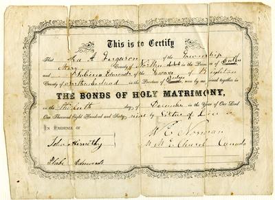 Marriage Certificate