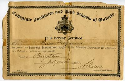 Bruce Ferguson – High School Diploma