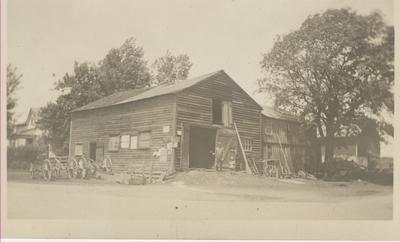 George Dolby’s Garage at Boyne, circa 1925