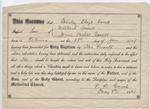 Baptism Certificate For Stanley Lloyd Tovell