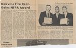 Oakville Fire Department Gains NFPA Award (Apr 14 1965).