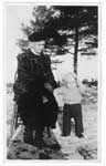 Mrs. Ray and with Great Grandson Randy Edward Ray, Winter 1949
