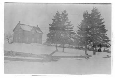 The Wingrave Home in Winter, Thessalon, circa 1920