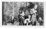 Outdoor Church Service, Rev. W. Roger's officiating at Little Basswood Lake, July 1940,