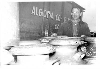 Algoma Co-op Transport Dairy Truck, Thessalon, circa 1930