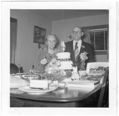 Mr. and Mrs. Howard Whitfield Observe Sixtieth Wedding Anniversary, 1961