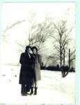 Engagement photograph of Mandy and Larry Laderoute, Nesterville, circa 1947