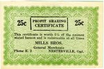 Receipt from Mills Brothers General Merchants, circa 1963