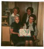 Cake at Nestorville Women`s Institute Anniversary Celebration, 1973