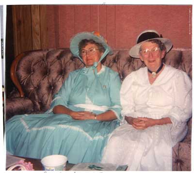 Two Women in Centennial Costumes, 1992