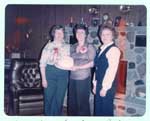 Nestorville Women's Institute Members: Marjorie, Carol and Ruby, 1984.