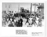 Grey and Simcoe Foresters Regiment Parade, Main Street, Thessalon, 1941