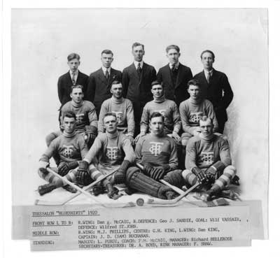 Thessalon &quot;Blueshirts&quot; Hockey Team, 1920