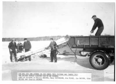 Ice Cutting, Thessalon, Winter 1963