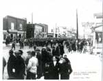 Grey and Simcoe Foresters Regiment Parade, Main Street Thessalon, 1941