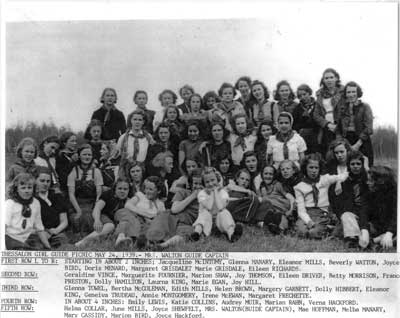 Thessalon Girl Guides Picnic, May 24, 1939