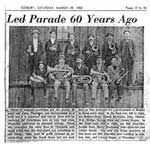 Newspaper clipping, "Led Parade 60 years ago", Thessalon