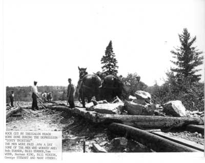 Rock Cut Crew, Thessalon Beach, circa 1930