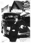 Edna Wilson with Automobile, Thessalon Area, circa 1930