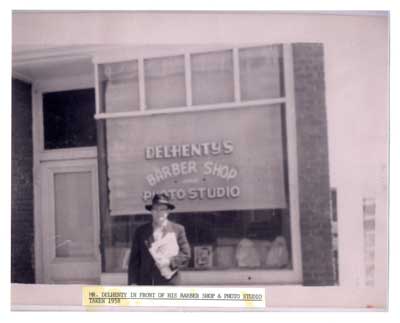 Delhenty's Barber Shop & Photo Studio Main Street, 1958 Thessalon, Ontario 
