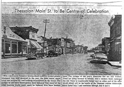 Main Street, Thessalon, Summer Circa 1950