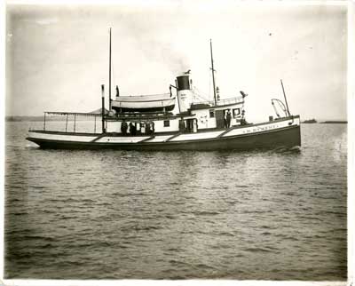 The "Nathaniel Dyment" Boat, Thessalon - circa  1900
