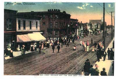 West side of Main Street looking north, Summer Circa 1910
