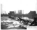 Remains of the Walking Bridge After Spring Thaw, Thessalon, 1938