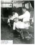 White`s Barber Shop, Thessalon, circa 1900
