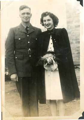 John MacLean and His Bride, 1943
